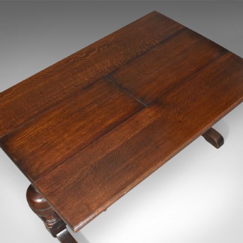 fig 3. Extending Antique Dining Table, 17th Century Refectory Taste, English Circa 1900