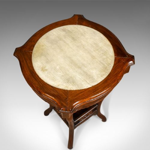 fig 2. Chinese Antique Side Table, Rosewood And Marble, British Empire Exhibition 1924