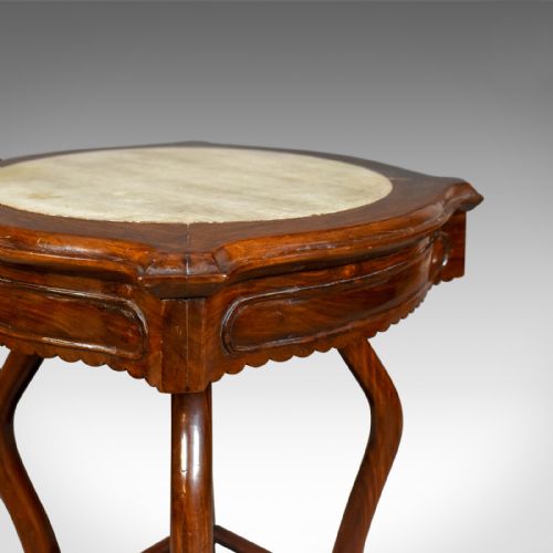 fig 3. Chinese Antique Side Table, Rosewood And Marble, British Empire Exhibition 1924