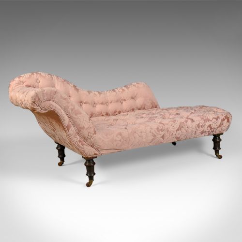 
Antique Chaise Longue, English, Victorian, Day Bed, Mahogany Circa 1880