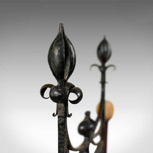 fig 3. Large Bronze Antique Dinner Gong in Iron Frame, Art Nouveau, Circa 1920