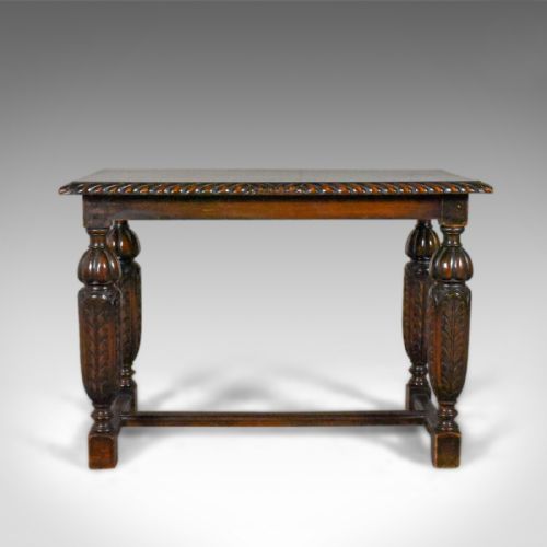 fig 1. Antique Side or Coffee Table, Edwardian, Jacobean Revival, English Circa 1910