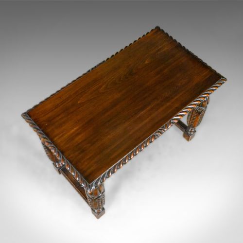 fig 3. Antique Side or Coffee Table, Edwardian, Jacobean Revival, English Circa 1910