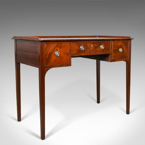 Antique Side Table, Mahogany, English, Writing, Late Georgian, Circa 1800