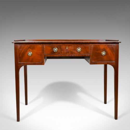 fig 1. Antique Side Table, Mahogany, English, Writing, Late Georgian, Circa 1800
