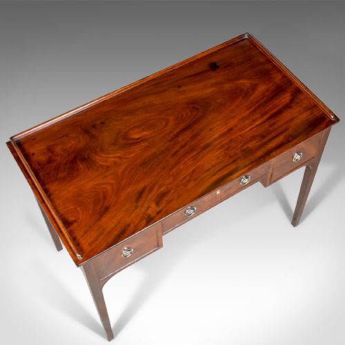 fig 3. Antique Side Table, Mahogany, English, Writing, Late Georgian, Circa 1800