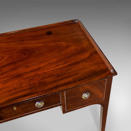 fig 5. Antique Side Table, Mahogany, English, Writing, Late Georgian, Circa 1800