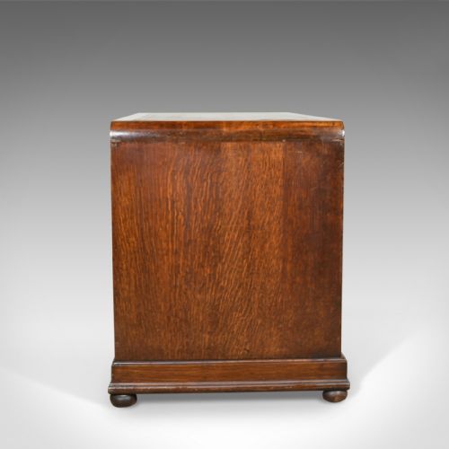 fig 2. Antique Art Deco Desk, English Oak, Early 20th Century Circa 1930