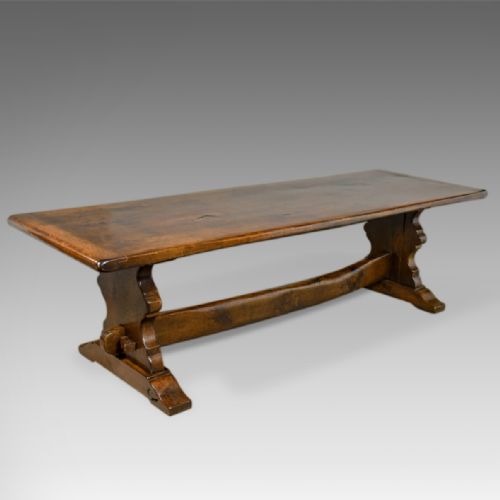 
Large Antique Refectory Table, 17th Century Taste, English Oak, Edwardian C.1910