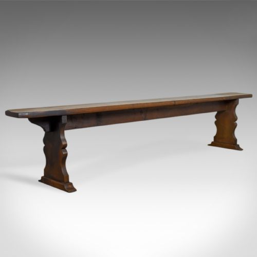 
Antique Tavern Bench, Victorian, English Oak, Six Seater Form, Circa 1880