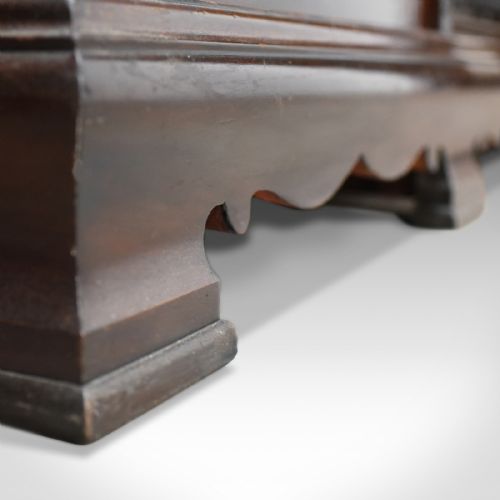 fig 3. Antique Wardrobe, Carved Mahogany, English, Compactum, Edwardian Circa 1910