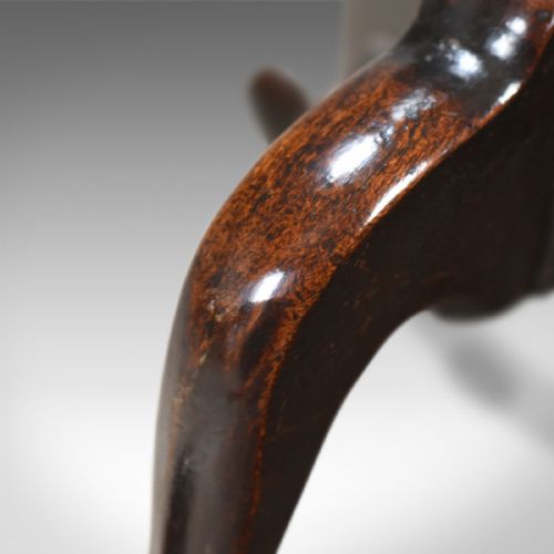 fig 2. Antique Tilt Top Table, Circular, Georgian, Mahogany, Side c.1780