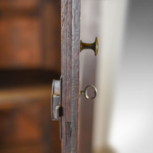 fig 3. Late Georgian Antique Press Cupboard, English, Oak, Housekeeper's Cabinet c.1780