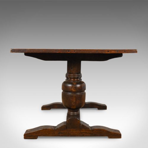 fig 2. Victorian Refectory Table in 17th Century Taste, Antique, English, Oak, c.1880