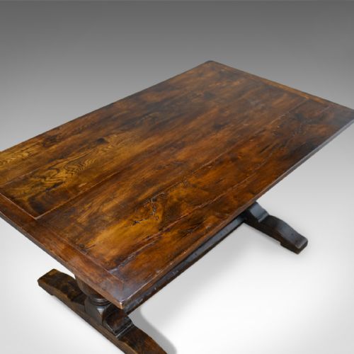 fig 3. Victorian Refectory Table in 17th Century Taste, Antique, English, Oak, c.1880