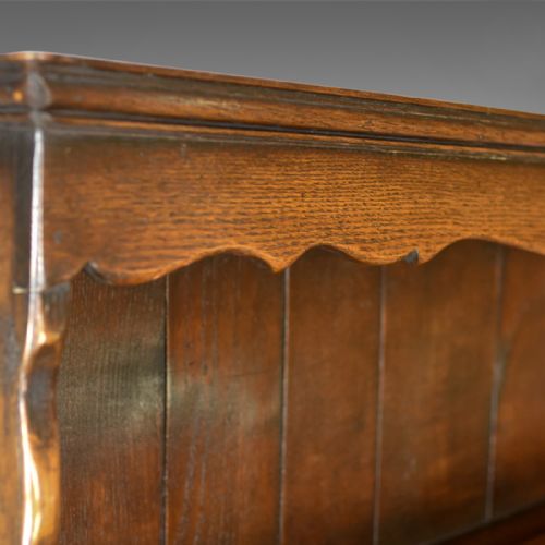 fig 4. Antique Oak Dresser, English, Edwardian in 18th Century Taste, Circa 1910