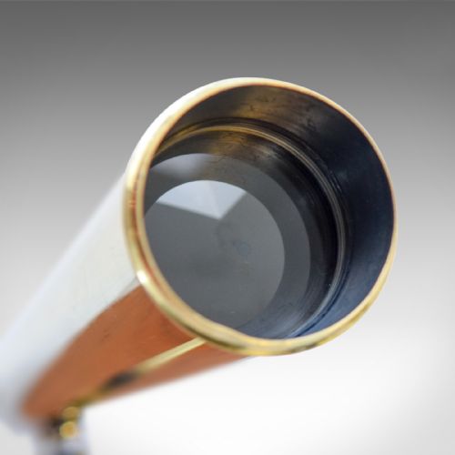 fig 6. Antique Library Telescope, Terrestrial, Astronomical, Scottish E. Lennie, c.1880