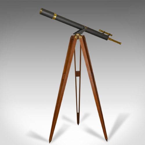 Antique Telescope on Tripod, Original Case, Three Inch Refractor, Circa 1920-40