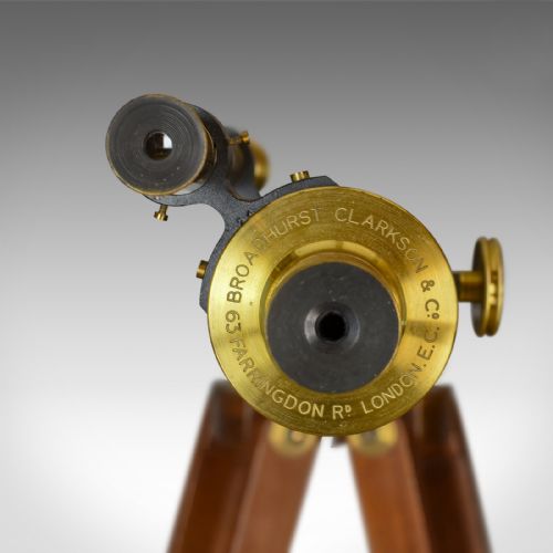 fig 7. Antique Telescope on Tripod, Original Case, Three Inch Refractor, Circa 1920-40