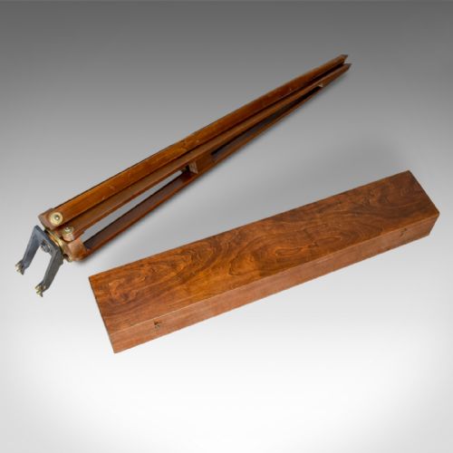 fig 9. Antique Telescope on Tripod, Original Case, Three Inch Refractor, Circa 1920-40