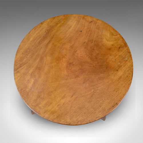 fig 2. Antique Side Table, Circular, Georgian, Mahogany, Tea, English, Circa 1800