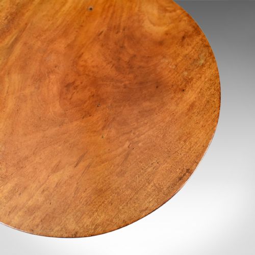 fig 3. Antique Side Table, Circular, Georgian, Mahogany, Tea, English, Circa 1800