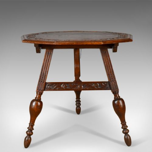 fig 2. Antique Folding Table, Dutch, Friesland, Oak, Ships, Tavern, Campaign Circa 1880