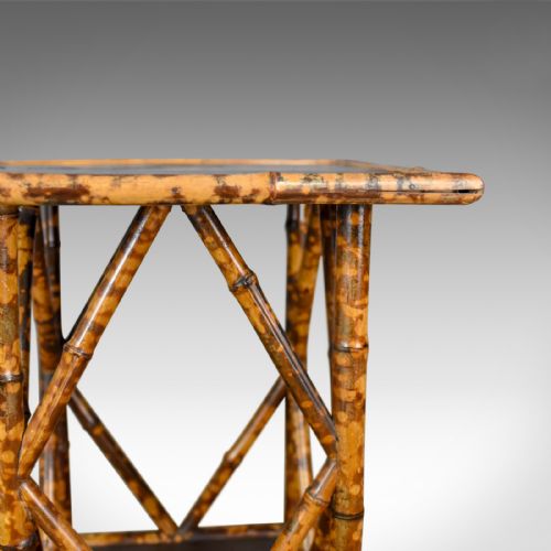 fig 3. Antique Bamboo Table, Occasional, Side, Oriental, Victorian Circa 1900