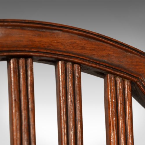 fig 4. Antique Dining Chairs, Set of Five, Mahogany, Georgian, Sheraton, English c1800