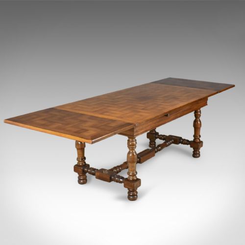 fig 4. Extending Dining Table, 8 - 10 Seater, Mahogany, French Circa 1920