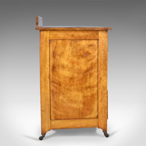 fig 1. Antique Chest of Drawers, Satinwood, English, Victorian Bedroom Circa 1900
