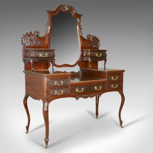 
Antique Dressing Table, Mahogany, English Circa 1910