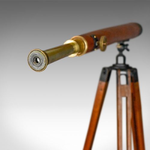 fig 3. Antique Telescope, Tripod, 3