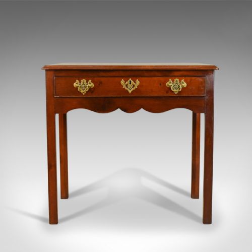 fig 1. Antique Lowboy, Mahogany, Late Georgian, English Side Table, Circa 1800