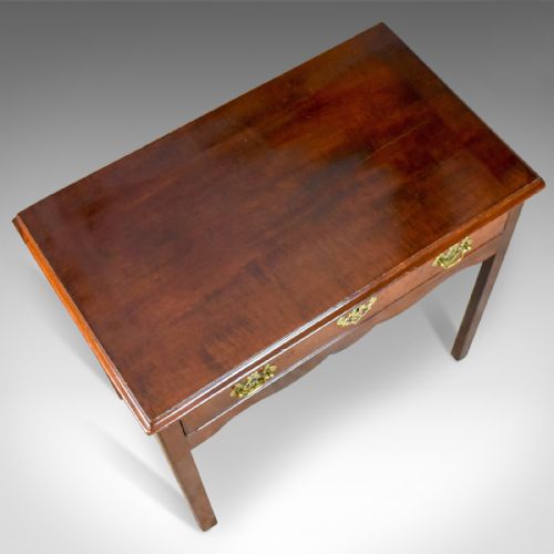 fig 4. Antique Lowboy, Mahogany, Late Georgian, English Side Table, Circa 1800