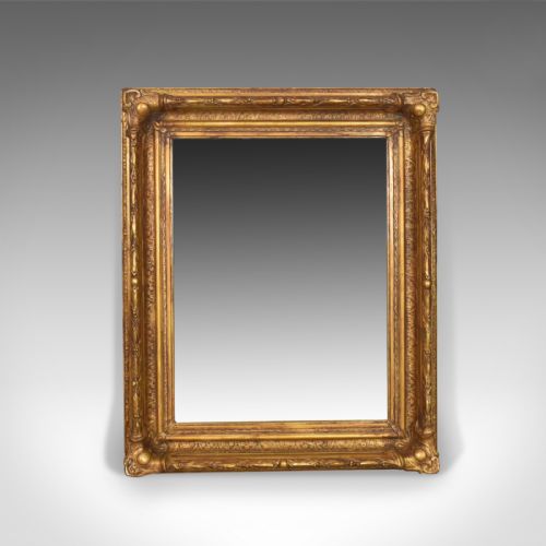Antique Wall Mirror Victorian Gilt Gesso Frame, English, Overmantel Circa 1900