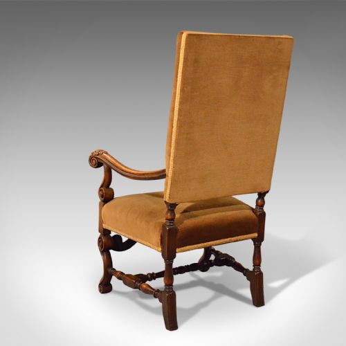 fig 2. Antique Elbow Chair, English, Walnut, Armchair, Victorian, Circa 1880