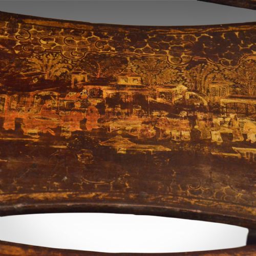 fig 4. Antique Nest Of Tables, Four Chinoiserie Side Tables, 19th Century, Circa 1890