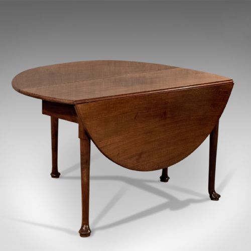 fig 1. Antique Drop Flap Dining Table, Mahogany, English, Georgian, C18th Circa 1800