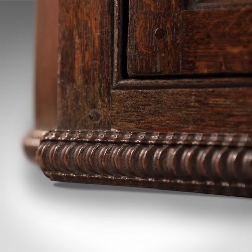 fig 3. Antique Corner Cabinet, English, Oak, Late Georgian, Hanging Cupboard Circa 1780
