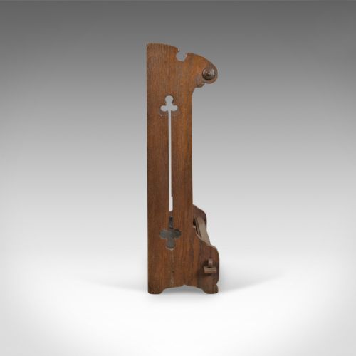fig 2. Antique Umbrella Stand, Arts and Crafts Stick Stand, English, Oak, Circa 1890