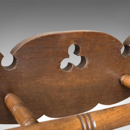 fig 4. Antique Umbrella Stand, Arts and Crafts Stick Stand, English, Oak, Circa 1890