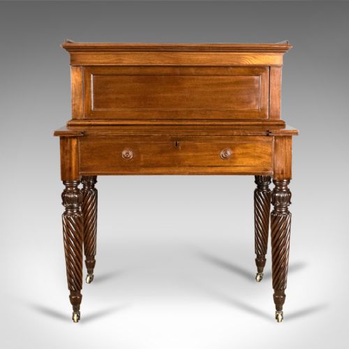 fig 2. Antique Writing Desk, William IV Bonheur Du Jour, A Solomon, Circa 1835