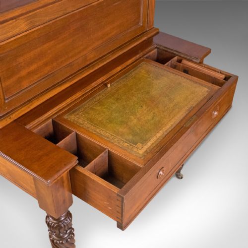 fig 3. Antique Writing Desk, William IV Bonheur Du Jour, A Solomon, Circa 1835