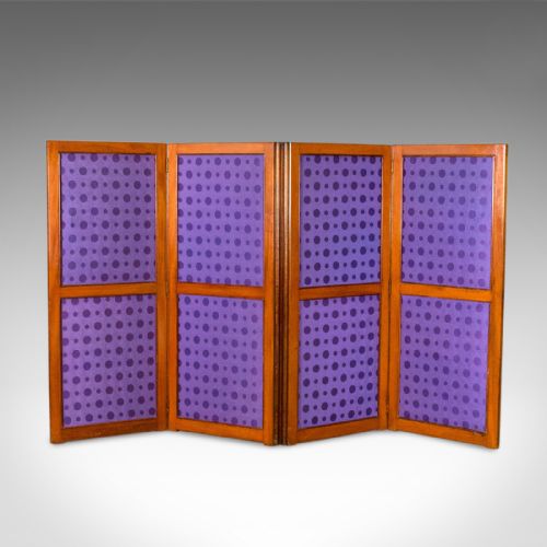 Antique Screen, English, Victorian, Room Divider, Photographer's Prop Circa 1860