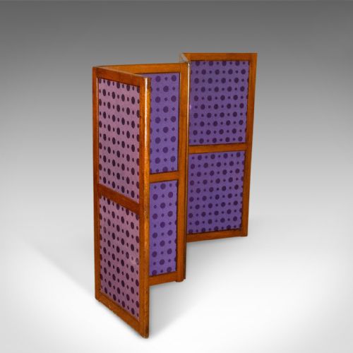 fig 2. Antique Screen, English, Victorian, Room Divider, Photographer's Prop Circa 1860