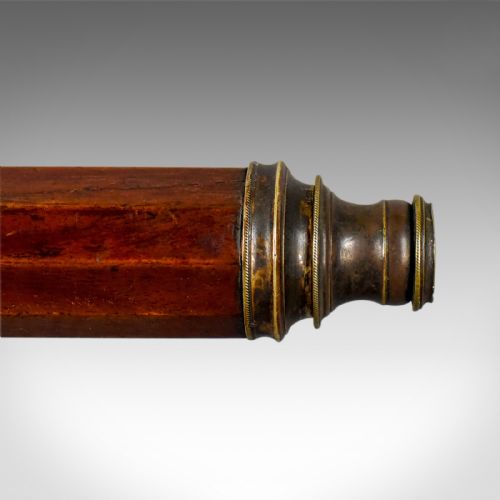 fig 4. Antique Telescope on Stand, English, Terrestrial, Astronomical, Circa 1750