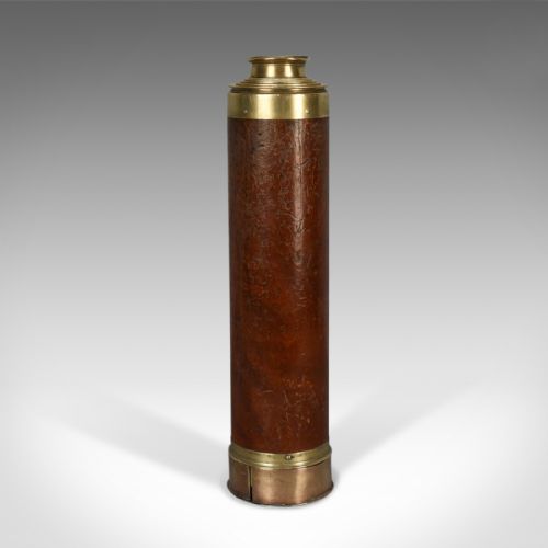 fig 1. Antique Telescope, Five Draw Terrestrial Refractor, Banks of London Circa 1820