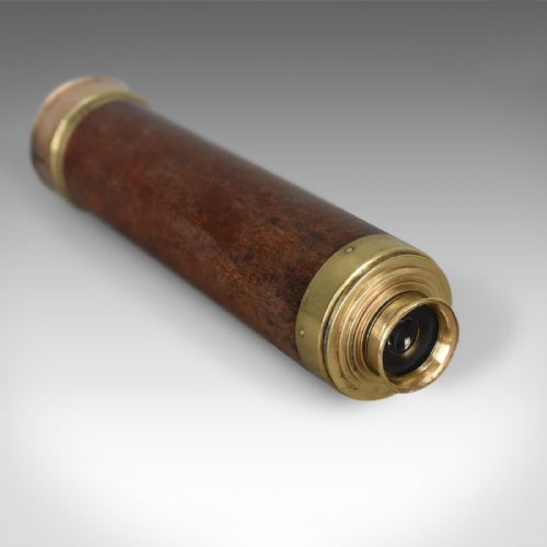fig 3. Antique Telescope, Five Draw Terrestrial Refractor, Banks of London Circa 1820