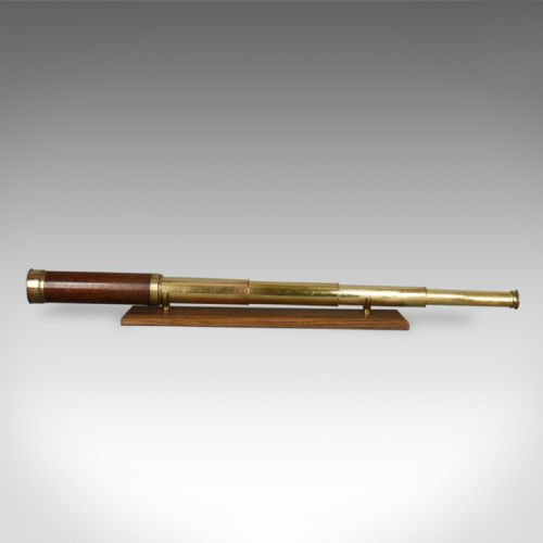 fig 6. Antique Telescope, Five Draw Terrestrial Refractor, Banks of London Circa 1820
